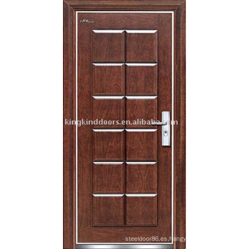 Acorazada de acero madera puerta JKD-208 alta seguridad de la puerta 10 de la marca de fábrica superior China